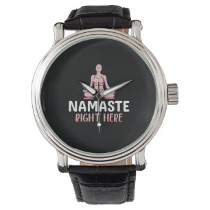 Yoga Älskare   Yoga Namaste Höger här Armbandsur