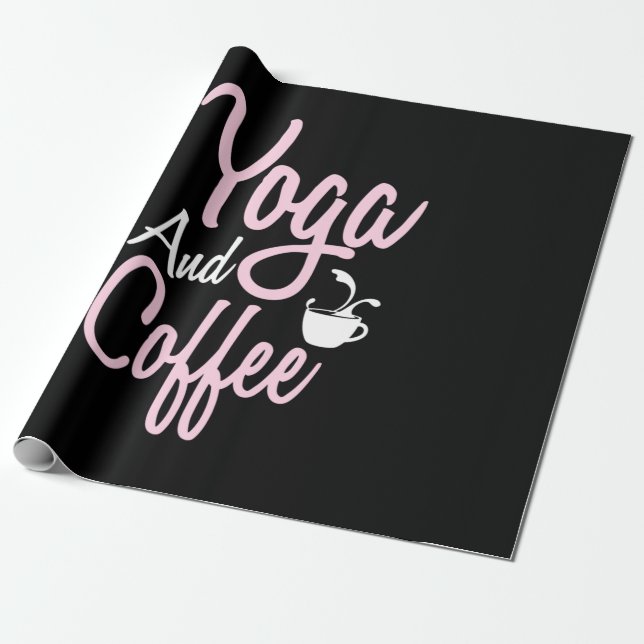 Yoga Älskare | Yoga och kaffe Presentpapper (Utrullad)