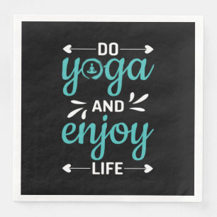Yoga Älskare   Yoga och njut av livet Pappersservett