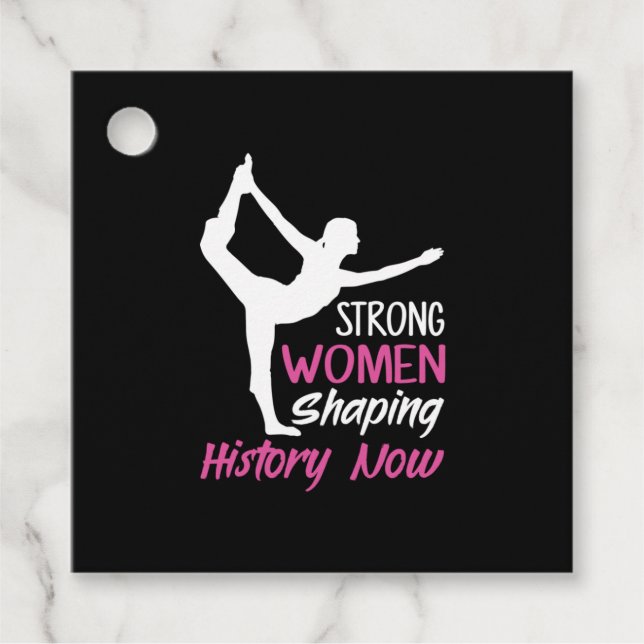 Yoga Älskare | Yoga Strong Woman Gåvor Etiketter (Framsida)