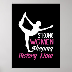Yoga Älskare   Yoga Strong Woman Poster