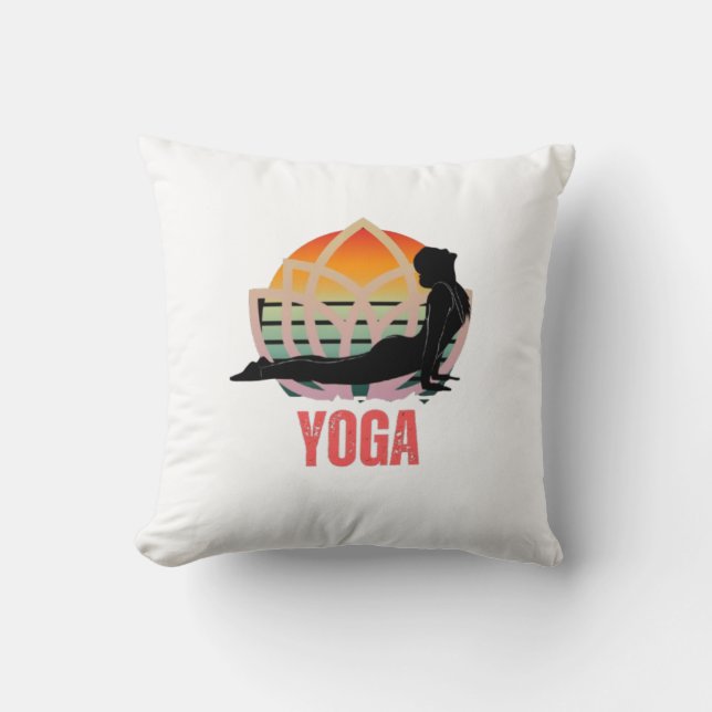 Yoga: Anbrace flödet Kudde (Framsida)