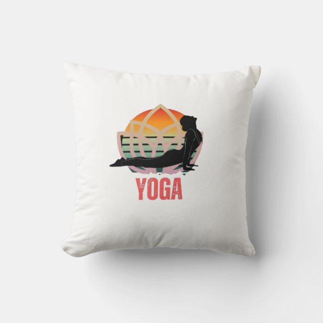 Yoga: Anbrace flödet Kudde (Framsida)