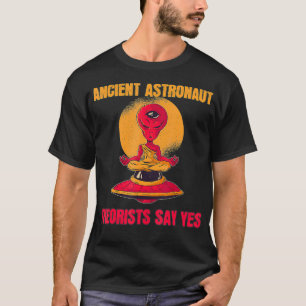 Yoga Ancient Astronaut Theorists säger ja Alien Th T Shirt
