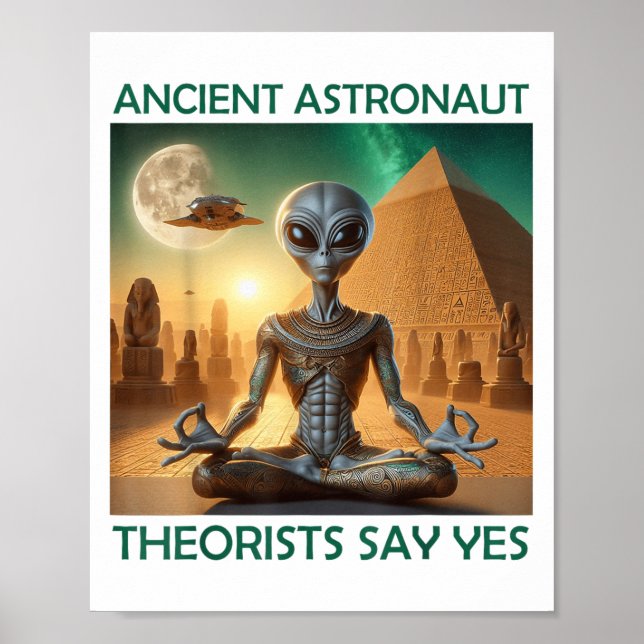 Yoga-ancienta astronaut-teorister säger ja, Alien. Poster (Framsidan)