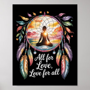 Yoga Andlig Chakra Meditation Poster