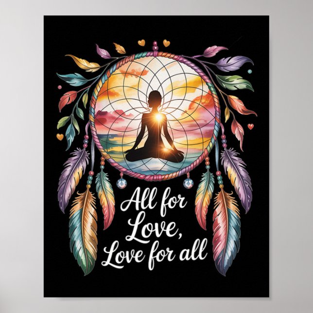 Yoga Andlig Chakra Meditation  Poster (Framsidan)