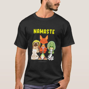 Yoga Animals Namaste Cute Animal Yoga Pose Yoga An T Shirt