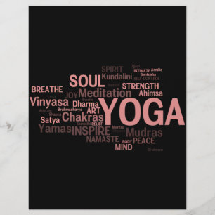 YOGA Anpassad Broschyr Reklamblad