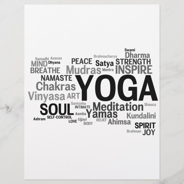 YOGA Anpassningsbar Flyer (Framsidan)