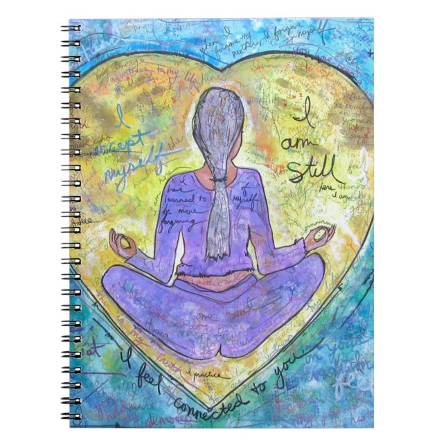 Yoga Anteckningsbok Med Spiral (Framsidan)