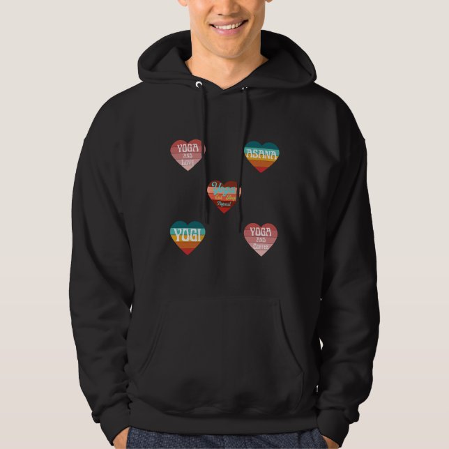 Yoga är allt hoodie (Framsida)