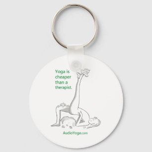 Yoga är billigare än en terapi nyckelring