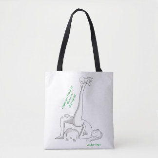 Yoga är billigare än en terapist - Tote Bag Tygkasse