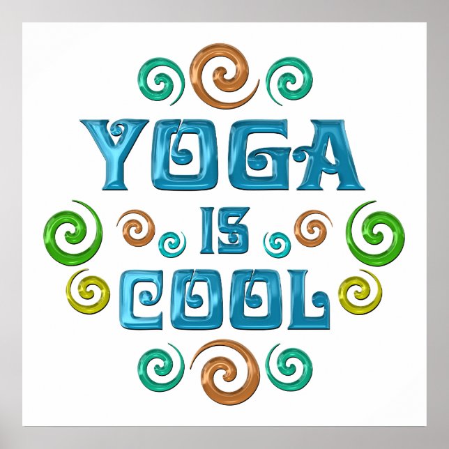 Yoga är Coola Poster (Framsidan)