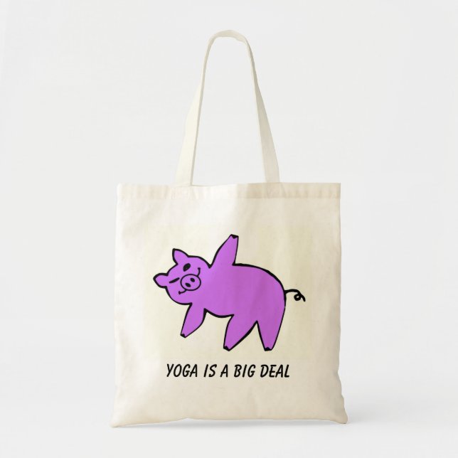 Yoga är en Big Deal - Yoga Tote bags Tygkasse (Framsidan)