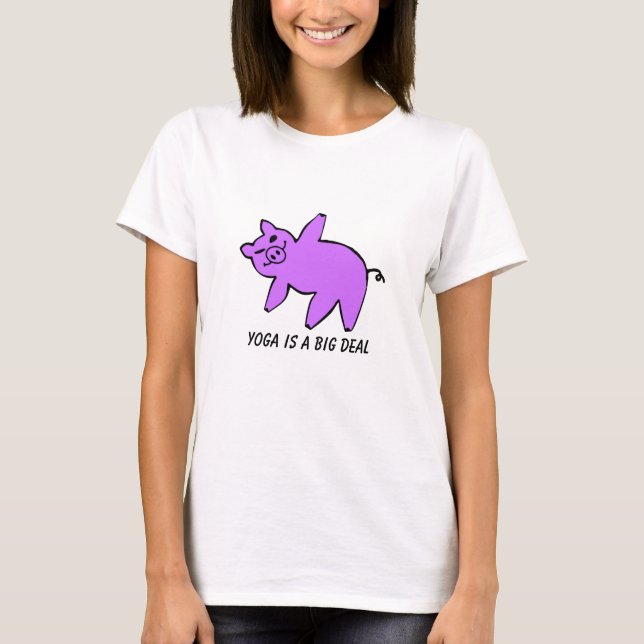 Yoga är en stor affär - Funny Yoga T-Shirt (Framsida)