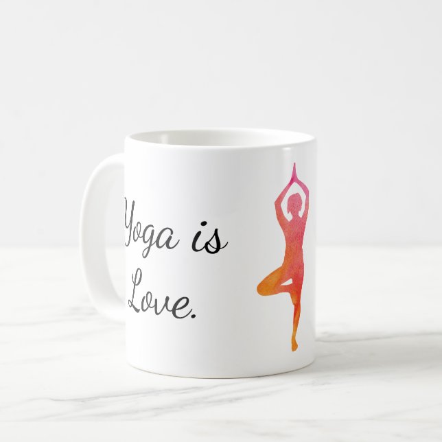 Yoga är Life 2 Mugg (Framsida vänster)