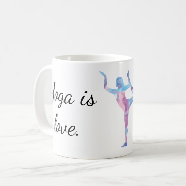 Yoga är livet 1 Mugg (Framsida vänster)