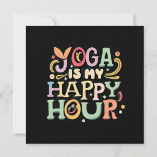 Yoga är min Lycklig-timme Inbjudningar