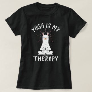 Yoga är min terapi – Llama Edition T Shirt