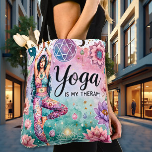 Yoga är min terapi tygkasse