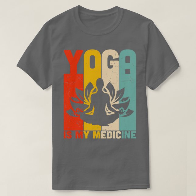 Yoga är mitt läkemedel TShirt T Shirt (Design framsida)