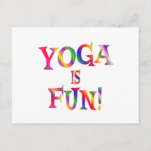 Yoga är Roligt Vykort