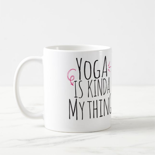 Yoga är sorten av min sak kaffemugg (Vänster)