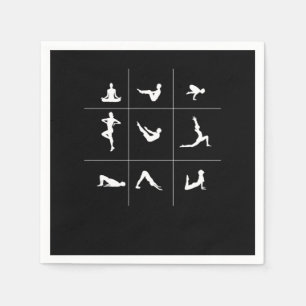 Yoga Asana Buddhism Meditation Andlig Zen Gift Pappersservett