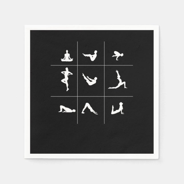 Yoga Asana Buddhism Meditation Andlig Zen Gift Pappersservett (Framsidan)