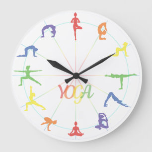 Yoga Asana Stor Klocka