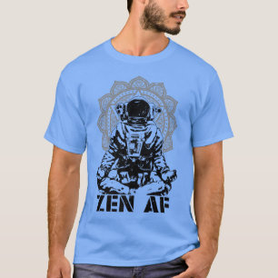 Yoga Astronaut Zen AF Funny Mandala Meditation Lot T Shirt