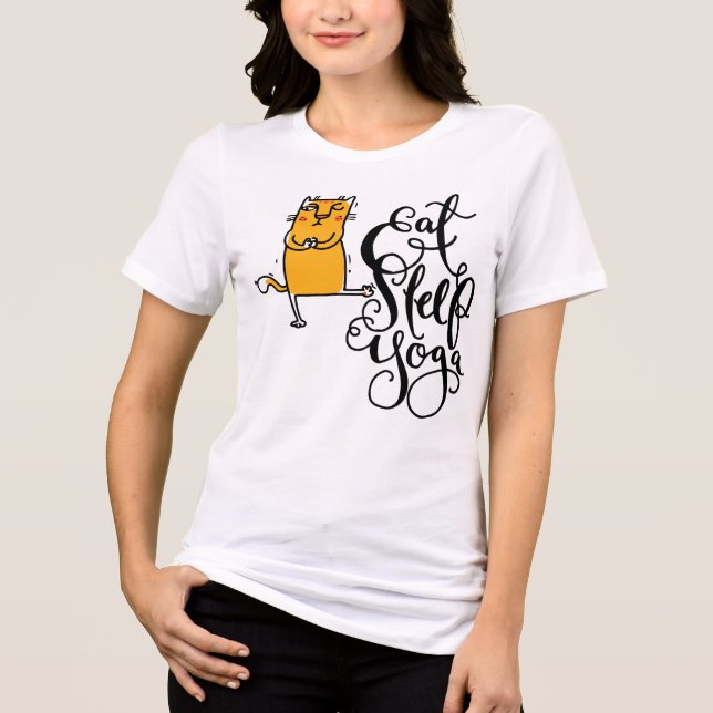 Yoga ät sov yoga  t shirt (Framsida)