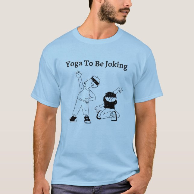 Yoga att skämta t shirt (Framsida)