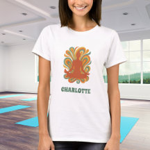 Yoga attitydvirvelretro grönt orange namn