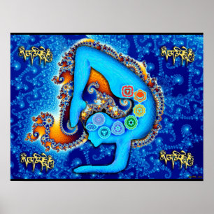 Yoga Aura & Chakras Poster
