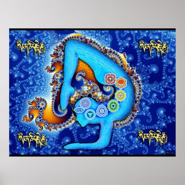 Yoga Aura & Chakras Poster (Framsidan)
