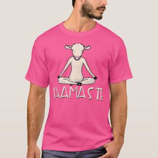 Yoga Baamaste Funny Goat Yoga in Lotus Pose Yoga S T Shirt