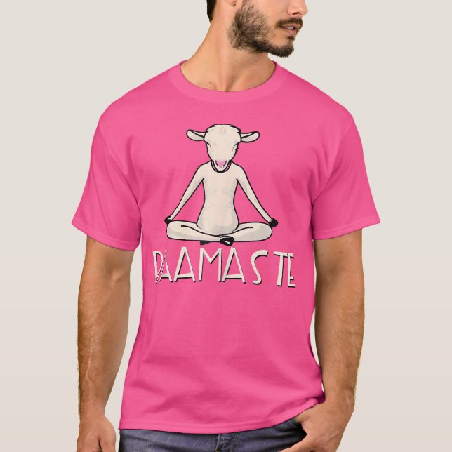 Yoga Baamaste Funny Goat Yoga in Lotus Pose Yoga S T Shirt (Framsida)