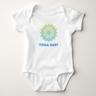 Yoga Baby, bodykostym med grönt mandala T Shirt