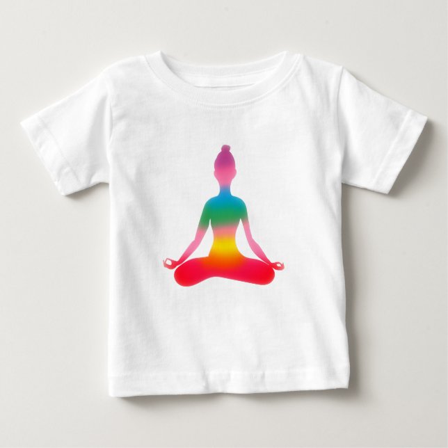Yoga Baby Jersey Bodydräkt T Shirt (Framsida)