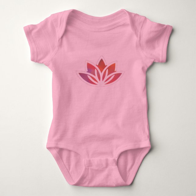 Yoga Baby Lotus Body Kostym Tee (Framsida)