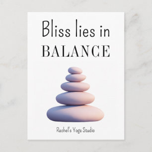 Yoga Balans Lycka Citat Inspirerande Vykort