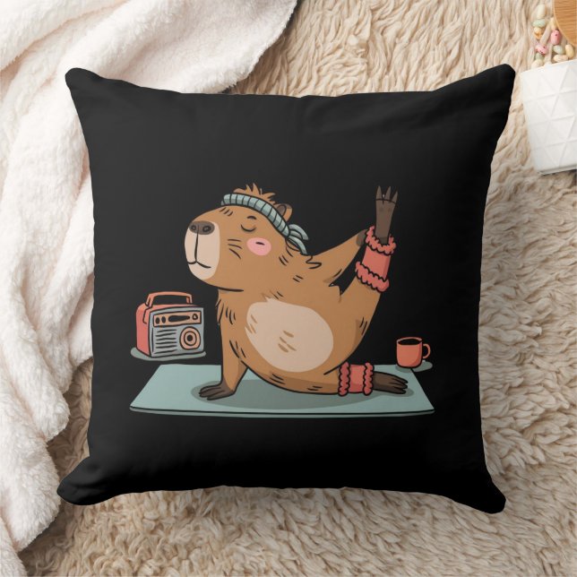 Yoga Bear Kudde (Filt)