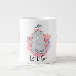 Yoga Bear Låt Det Gå Jumbo Mugg