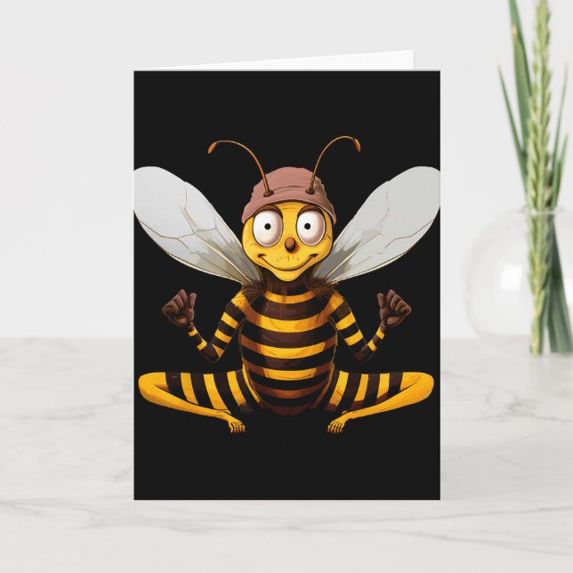Yoga Bee  Kort (Framsida)