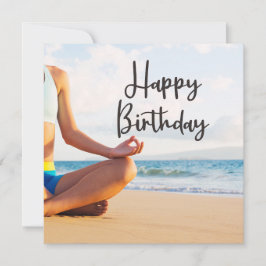 Yoga Birthday Card for Meditation Älskare