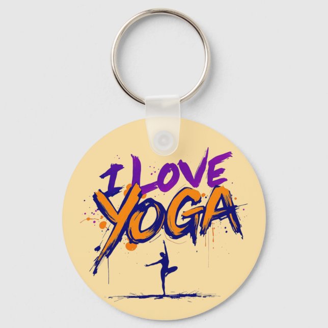 Yoga Bliss Keychain Nyckelring (Framsida)