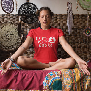 Yoga Body med Yoga Pose Graphic Print T Shirt